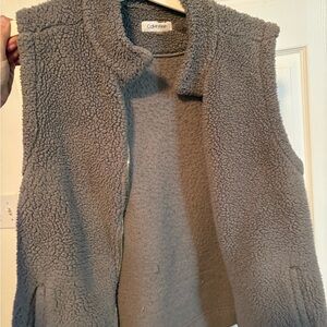 Calvin Klein Taupe Sherpa Vest